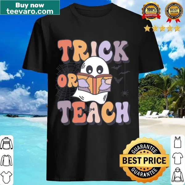 Funny Halloween shirt featuring a cartoon ghost and playful pun