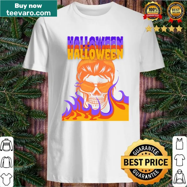 Halloween shirt with a mean-looking ghoul illustration