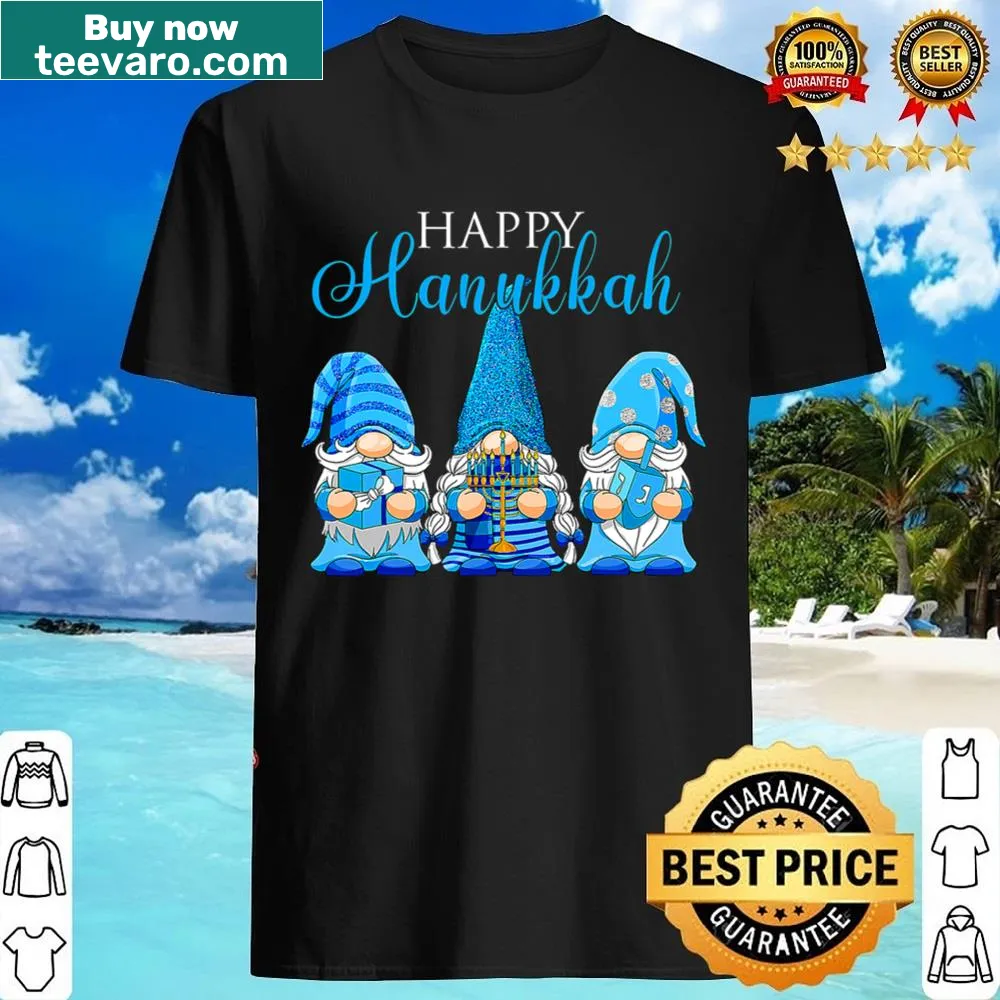 Cute Hanukkah gnome t-shirt with playful design