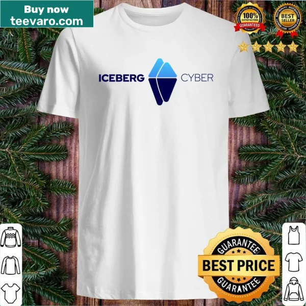 Minimalist shirt featuring Iceberg logo words in horizontal design.