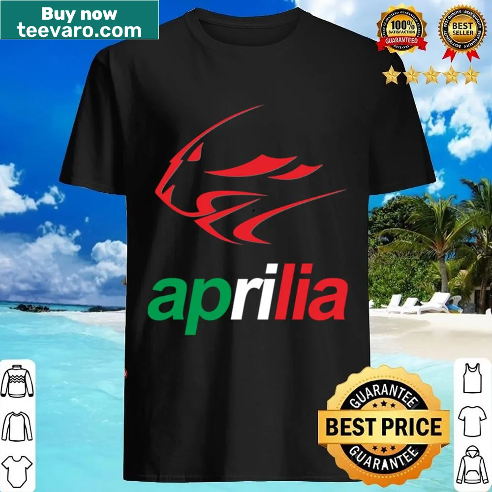 Shirt featuring the Italian Lion emblem for Aprilia Racing Team