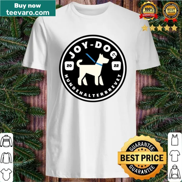 Playful typography shirt celebrating joy of dog ownership