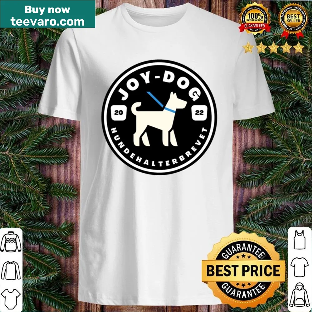 Playful typography shirt celebrating joy of dog ownership