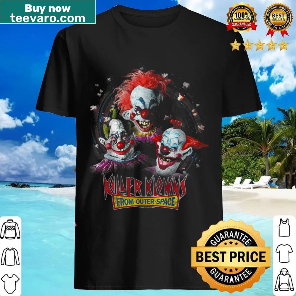 Killer Klowns From Outer Space T-shirt featuring iconic klowns