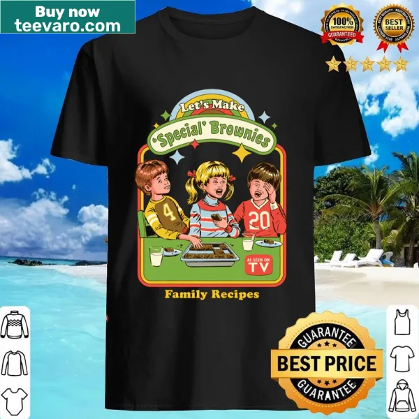 Cute typography shirt encouraging brownie-making