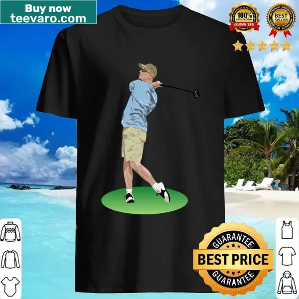 Golf-themed shirt with playful golf graphic