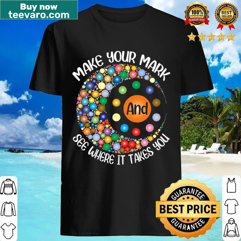 Inspirational Dot Day shirt for kids featuring playful design
