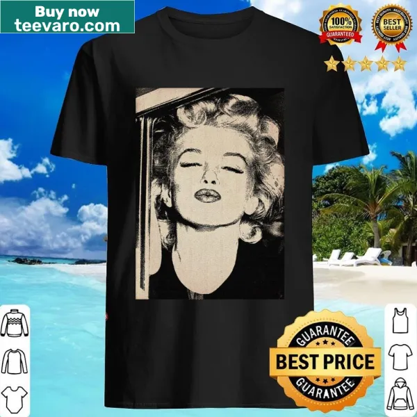 Vintage shirt featuring an engraving of Marilyn Monroe