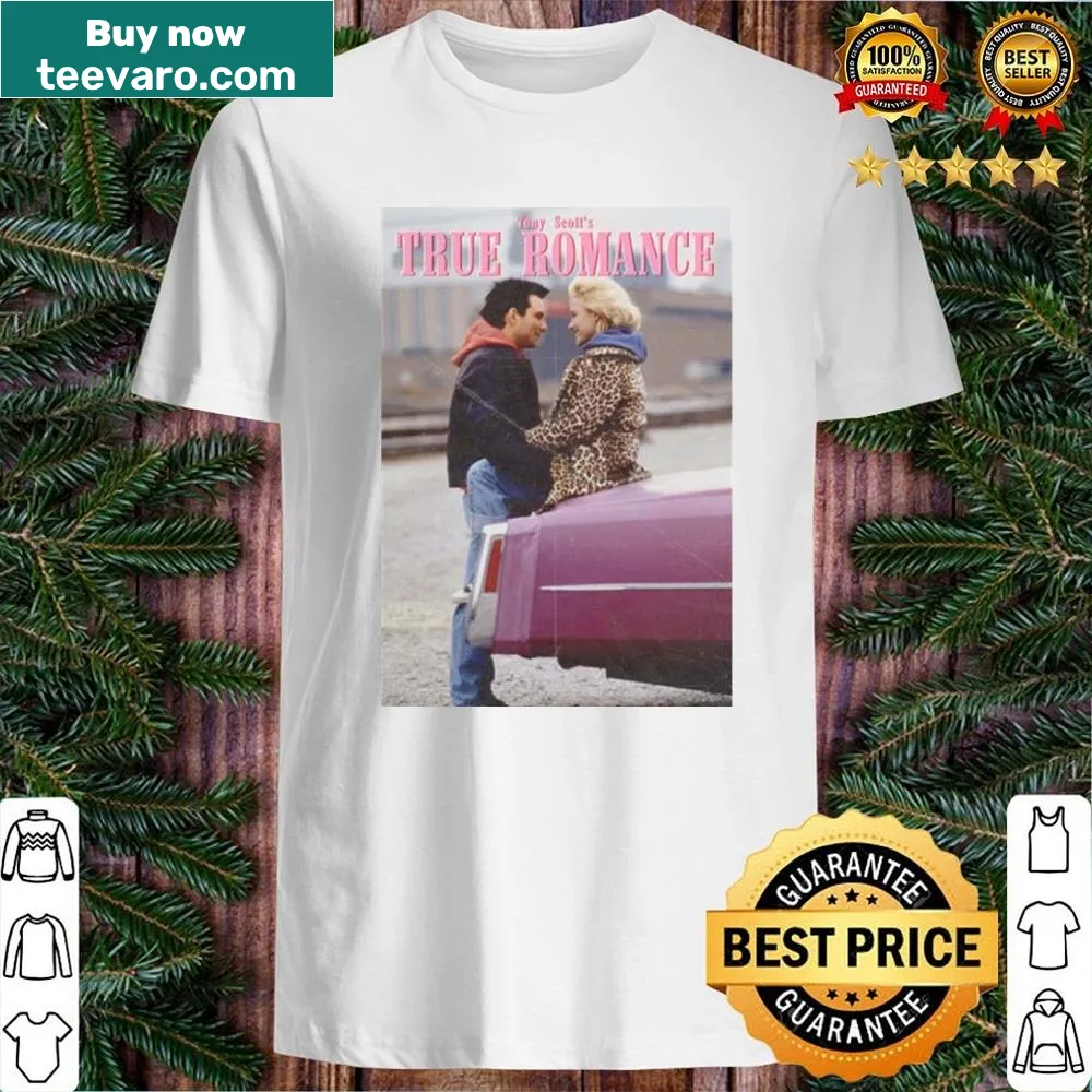 Shirt featuring an artistic design of classic romance movie posters