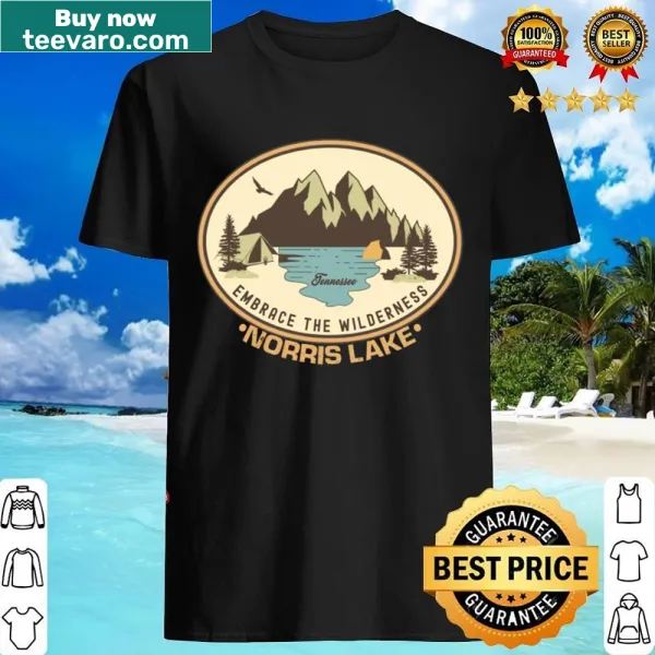 Illustration of Norris Lake, Tennessee on a t-shirt
