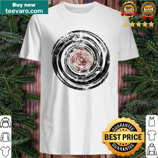 Urban grunge Old Vinyl Records t-shirt with bold graphic design