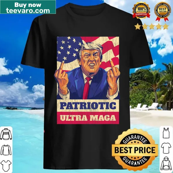 Bold patriotic shirt supporting Trump 2024