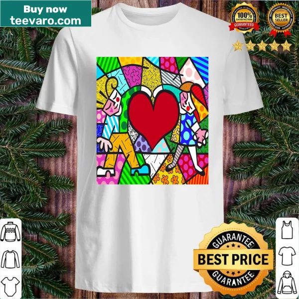 Pumpkin-themed shirt inspired by Romero Britto's art style