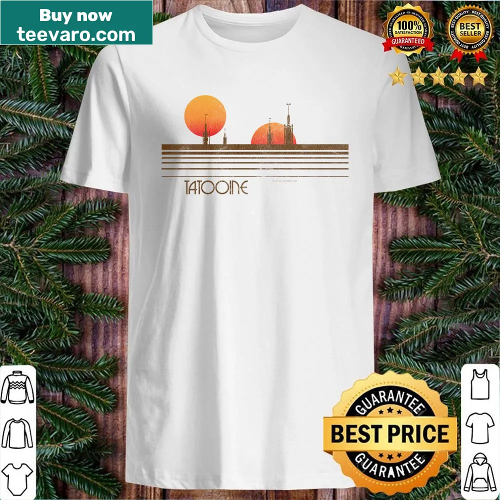 Graphic inspired by Tatooine, showcasing desert landscapes