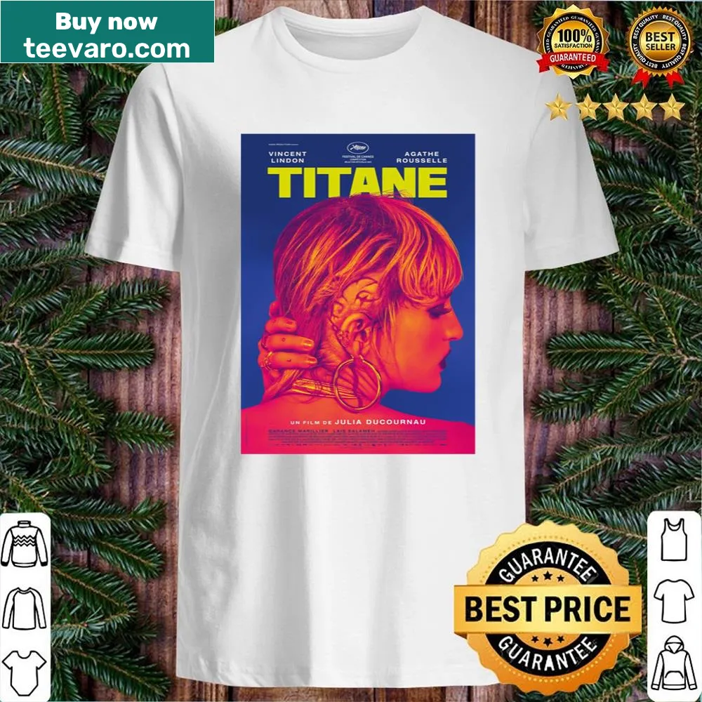 Bold typographic shirt honoring Julia Ducournau from the movie 'Titane'