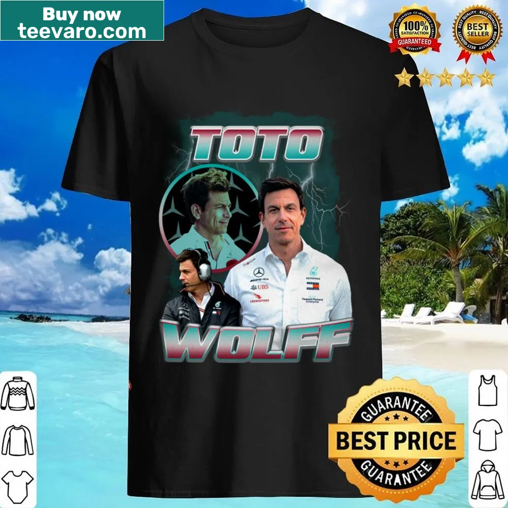 Vintage bootleg shirt featuring Toto Wolff graphic