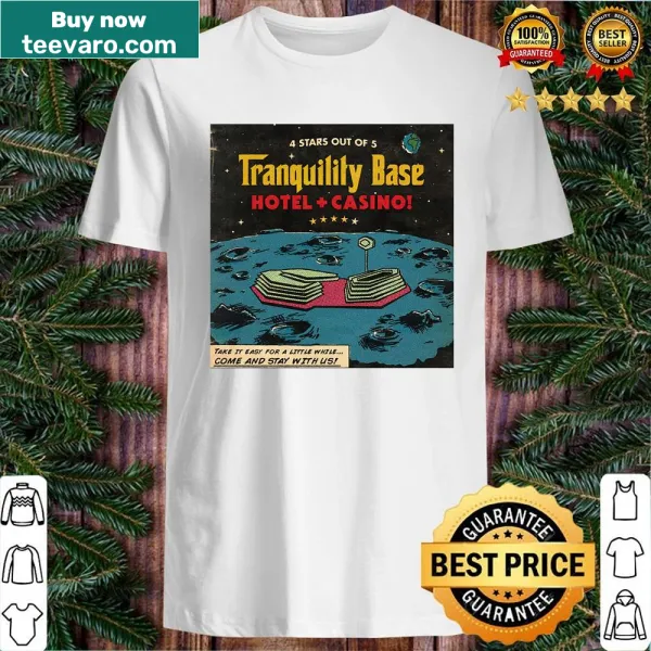 Illustrated shirt featuring Tranquility Base design