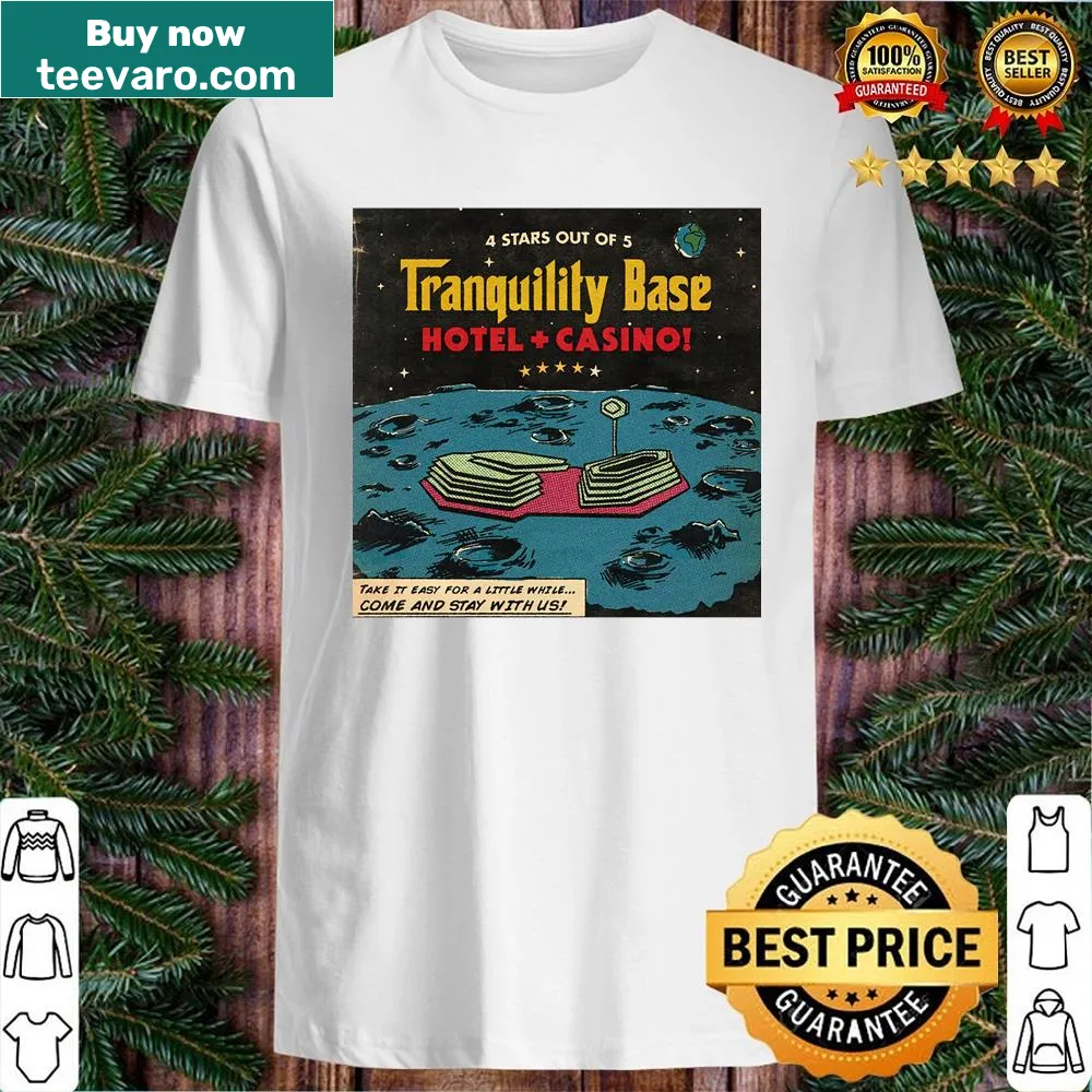 Illustrated shirt featuring Tranquility Base design