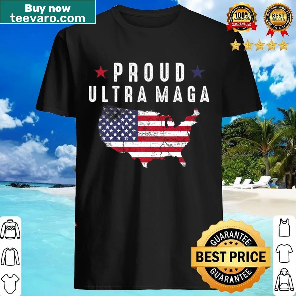Simple 'Ultra Maga' text shirt for political support