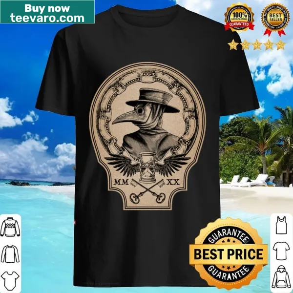 Illustrated shirt featuring a vintage Plague Doctor design