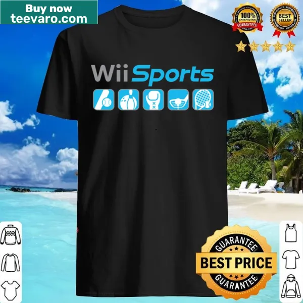 Playful graphic shirt celebrating Wii Sports