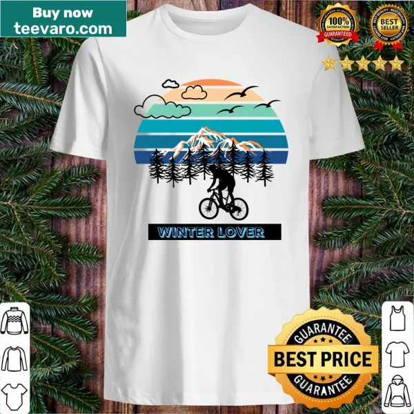 Mountain landscape illustration on a cycling shirt