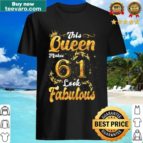 61st Birthday shirt for mothers with playful typography