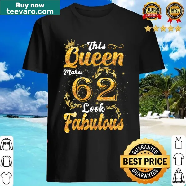 Birthday shirt for mothers with heartfelt typography for 62nd birthday
