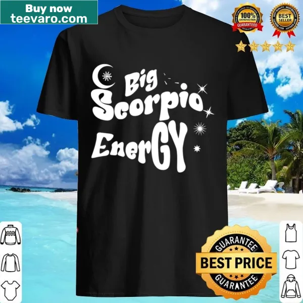 Zodiac Scorpio Energy t-shirt with whimsical illustration