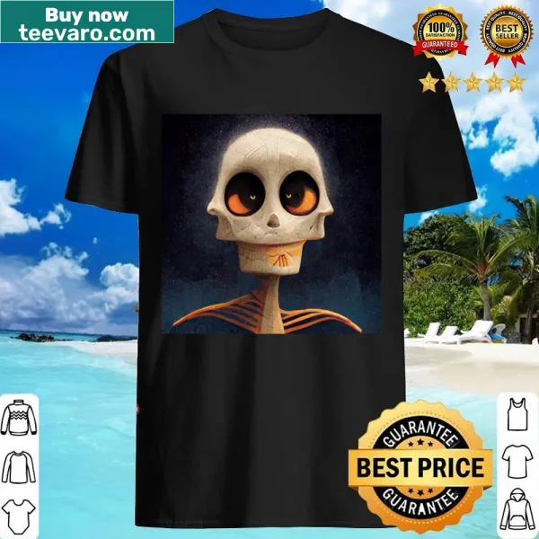 Edgy shirt featuring a bold skeleton graphic
