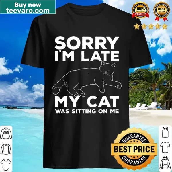 Funny cat-themed shirt for men featuring a playful cat illustration