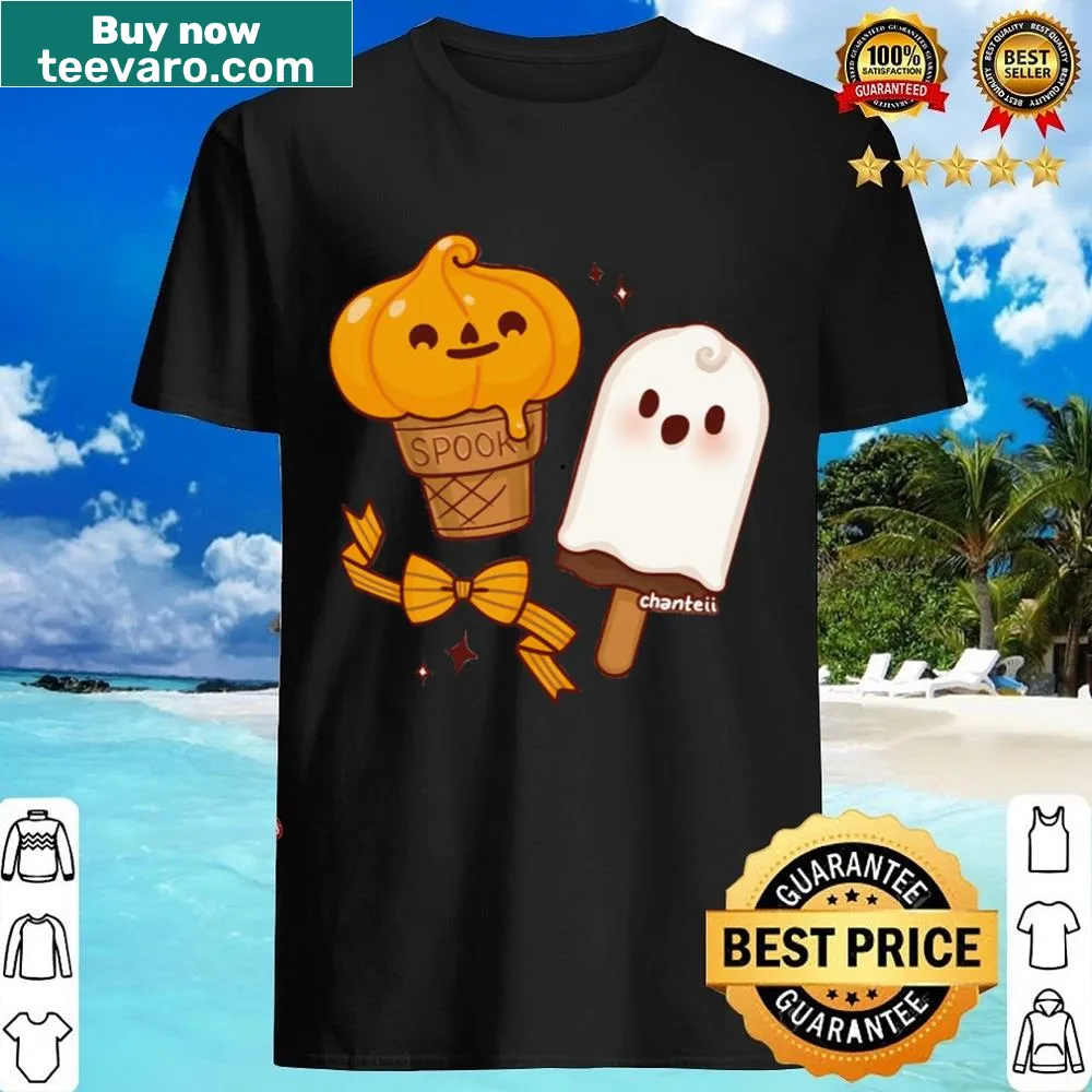 Kawaii pumpkins Halloween T-shirt with cartoon designs