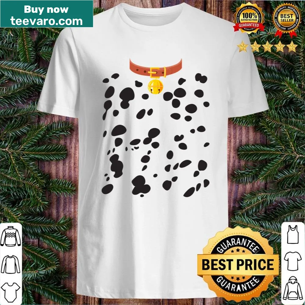 Dalmatian costume shirt with playful puppy spots for Halloween.