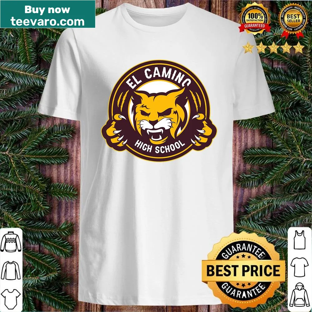 Wild cat design representing El Camino High School on shirt