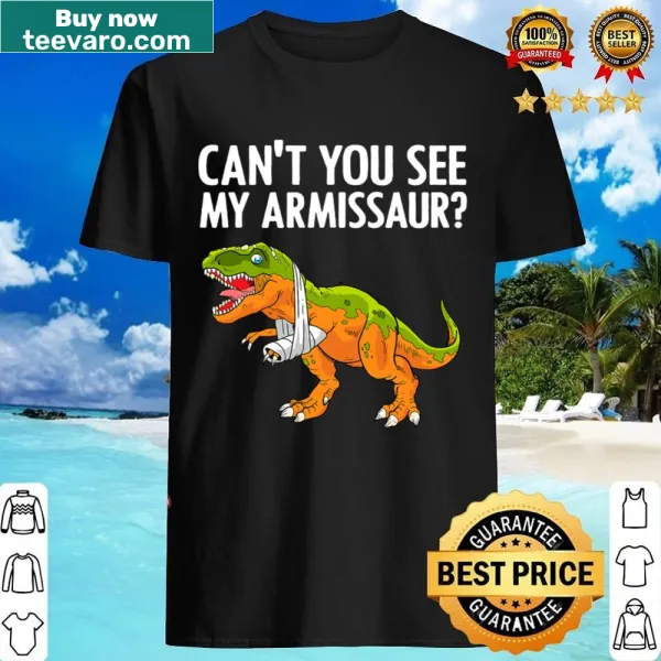 Funny dinosaur shirt with broken arm theme for kids