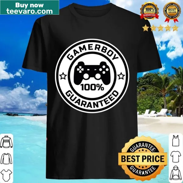Black gamer shirt with bold text declaring gamer identity.