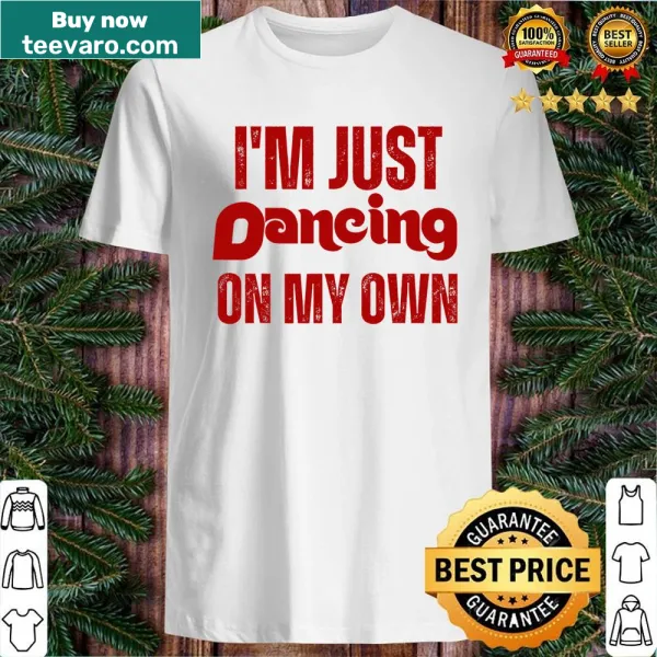 Philadelphia-themed shirt with the phrase Dancing On My Own in stylish typography