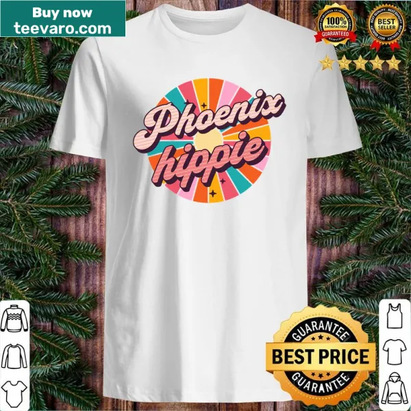 Vintage hippie shirt featuring a phoenix and southwestern design elements.