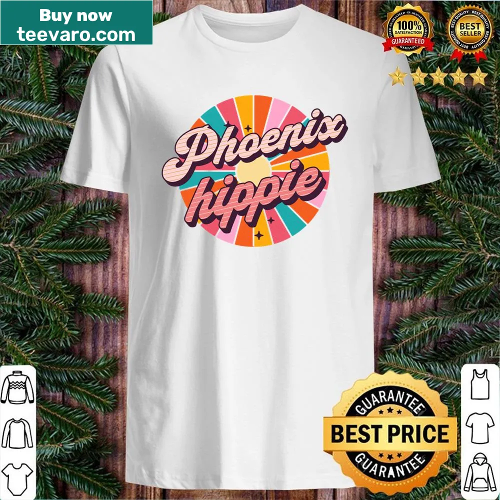 Vintage hippie shirt featuring a phoenix and southwestern design elements.