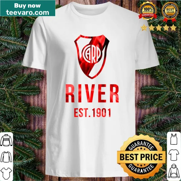 Illustrated shirt depicting river flames and nature scenery