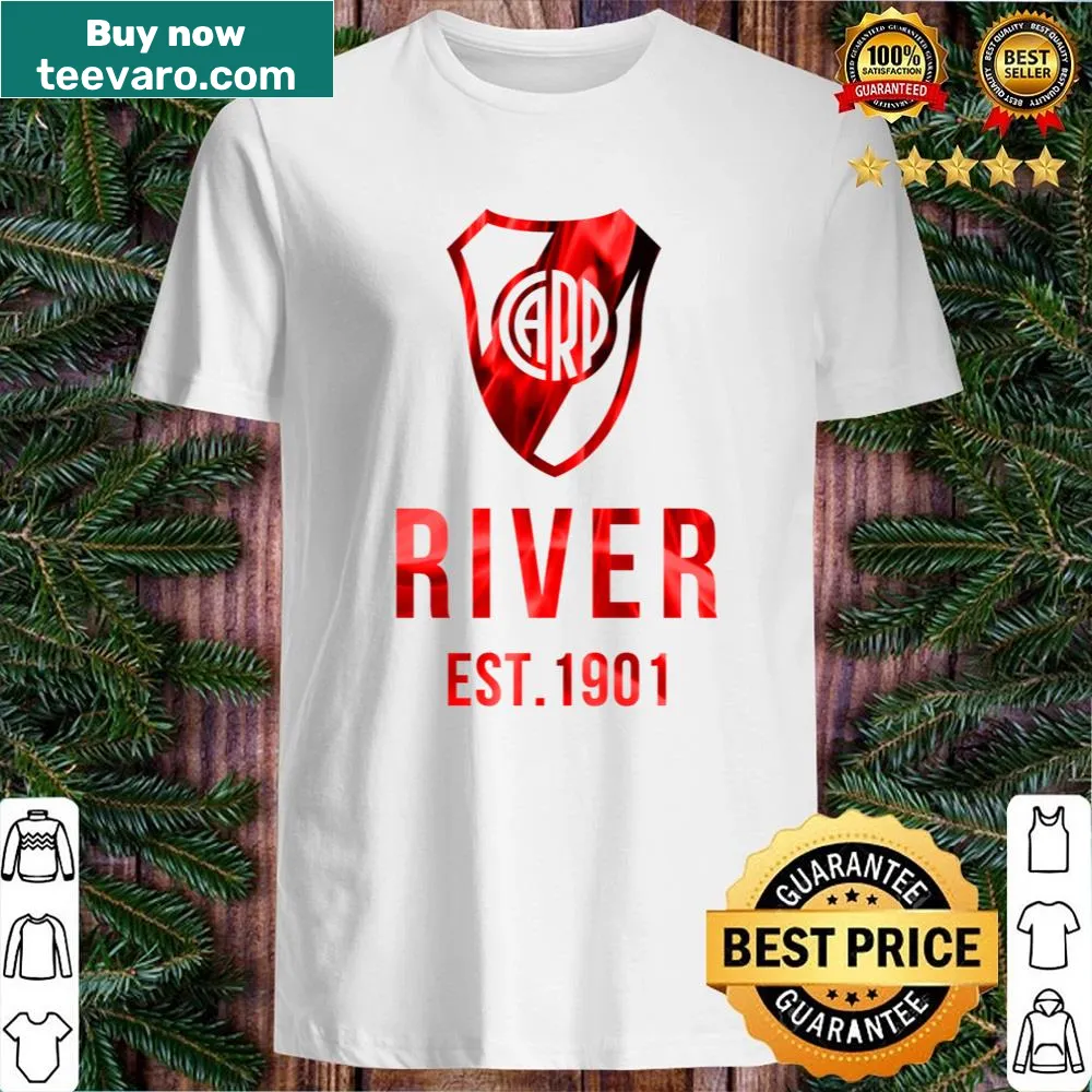 Illustrated shirt depicting river flames and nature scenery