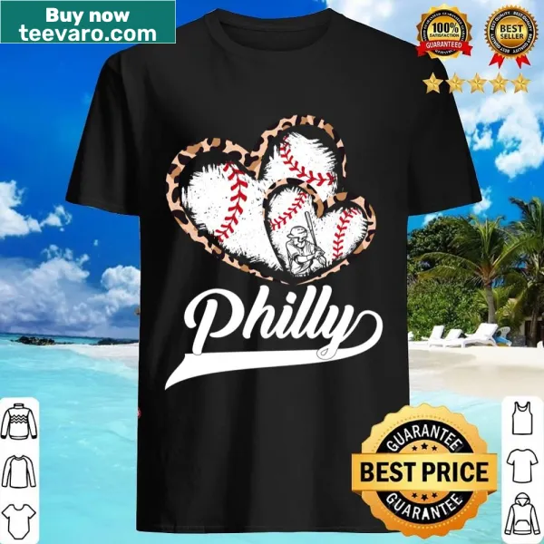 Leopard heart graphic design for baseball fans in vintage style
