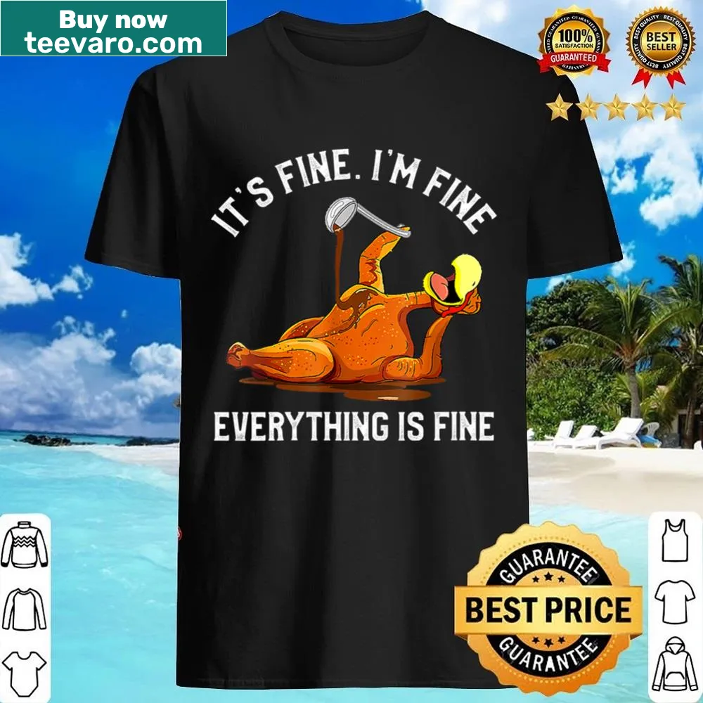 V-neck shirt with humorous Thanksgiving phrase