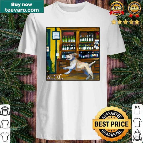 Long shirt with abstract typography design