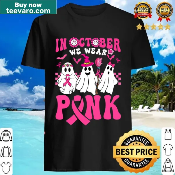 Breast Cancer Awareness shirt featuring the pink ribbon