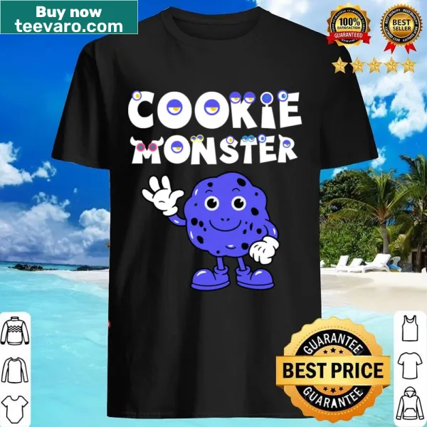 Playful Cookie Monster t-shirt with fun design