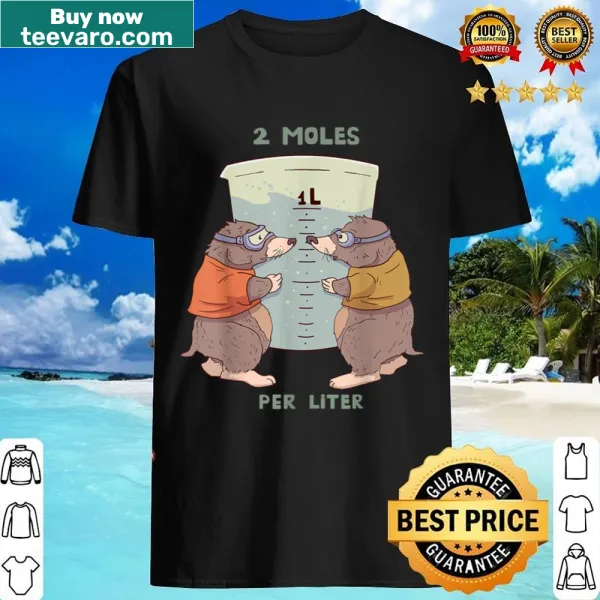 Typography design celebrating Mole Day on science-themed shirt