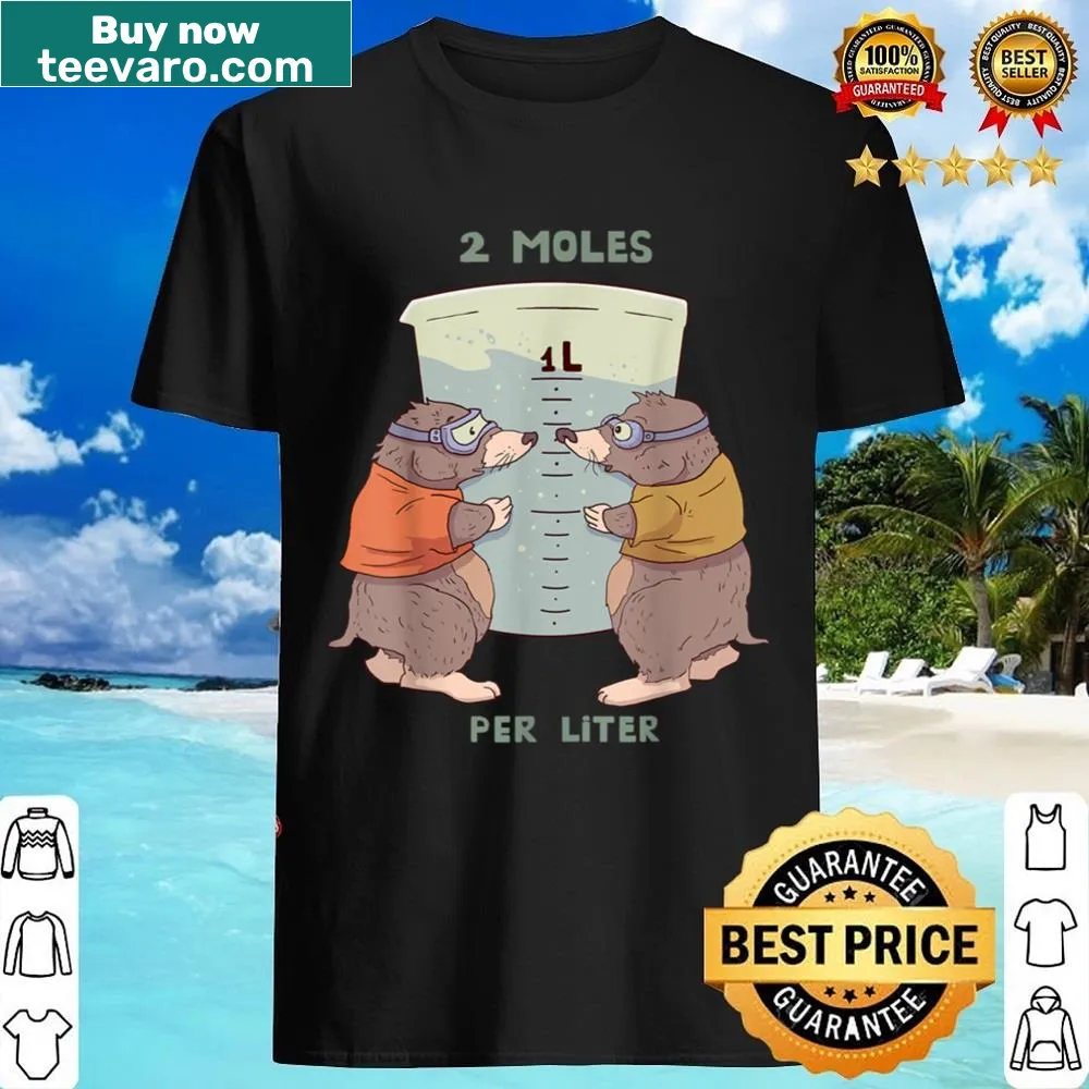Typography design celebrating Mole Day on science-themed shirt