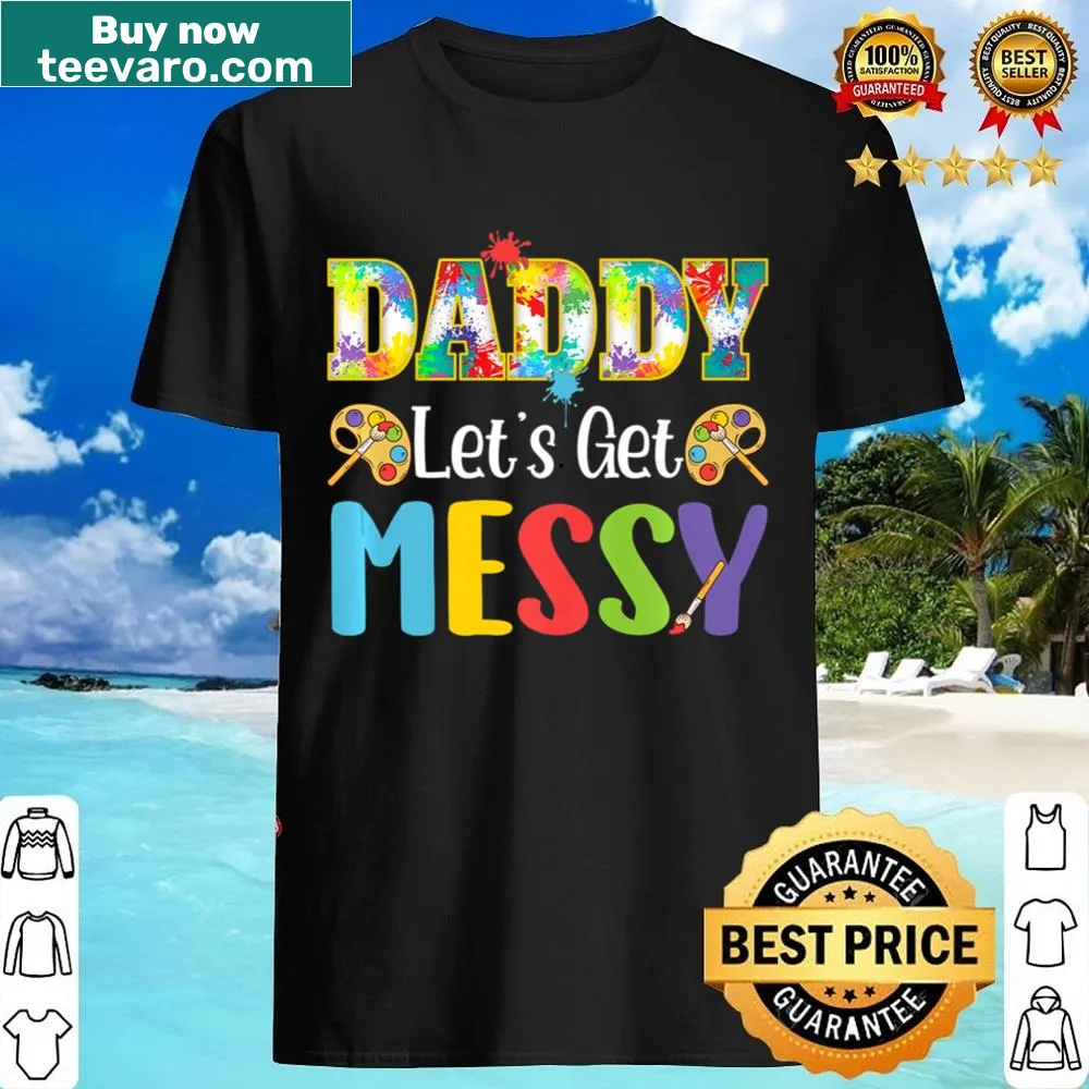 Cute birthday shirt for little artists inviting messiness