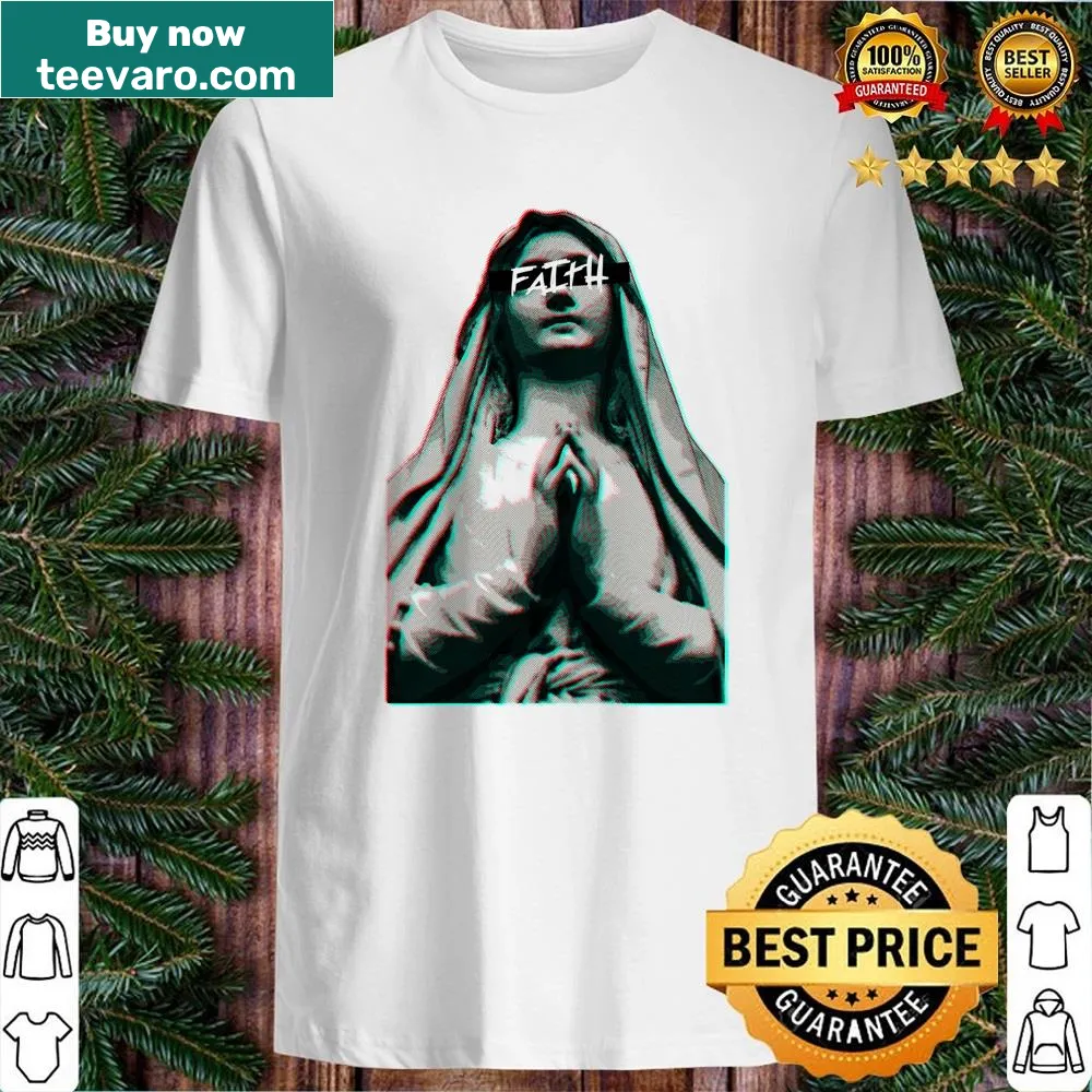 Aesthetic faith statue design on T-shirt symbolizing inspiration